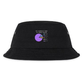 Vegan Statistik - Kinder Bucket Hat - Schwarz - Vorne
