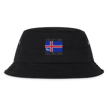 Die mit dem Isländer - Kinder Bucket Hat - Schwarz - Vorne