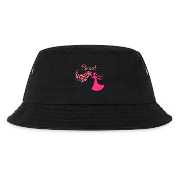 Herzwolken Braut Text - Kinder Bucket Hat - Schwarz - Vorne