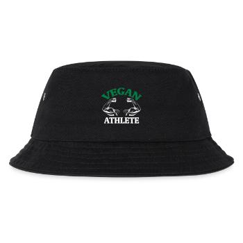 Athlete Vegan Vegan Vegetarier Veggie Geschenk - Kinder Bucket Hat - Schwarz - Vorne
