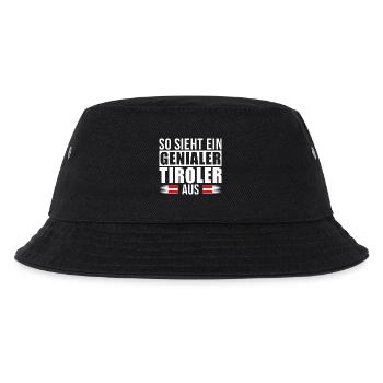 Genialer Tiroler - Kinder Bucket Hat - Schwarz - Vorne