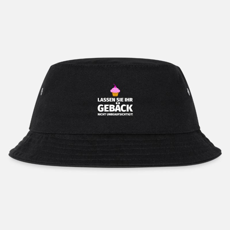 Weihnachten Backen - Kinder Bucket Hat - Schwarz