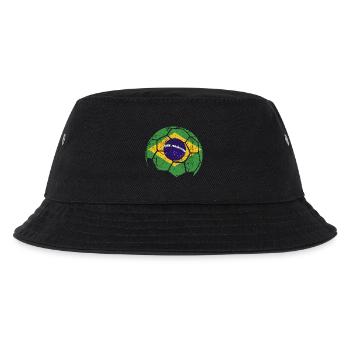 Brazil Soccer Ball Fußball - Kinder Bucket Hat - Schwarz - Vorne