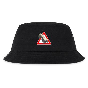 Wolf - Kinder Bucket Hat - Schwarz - Vorne