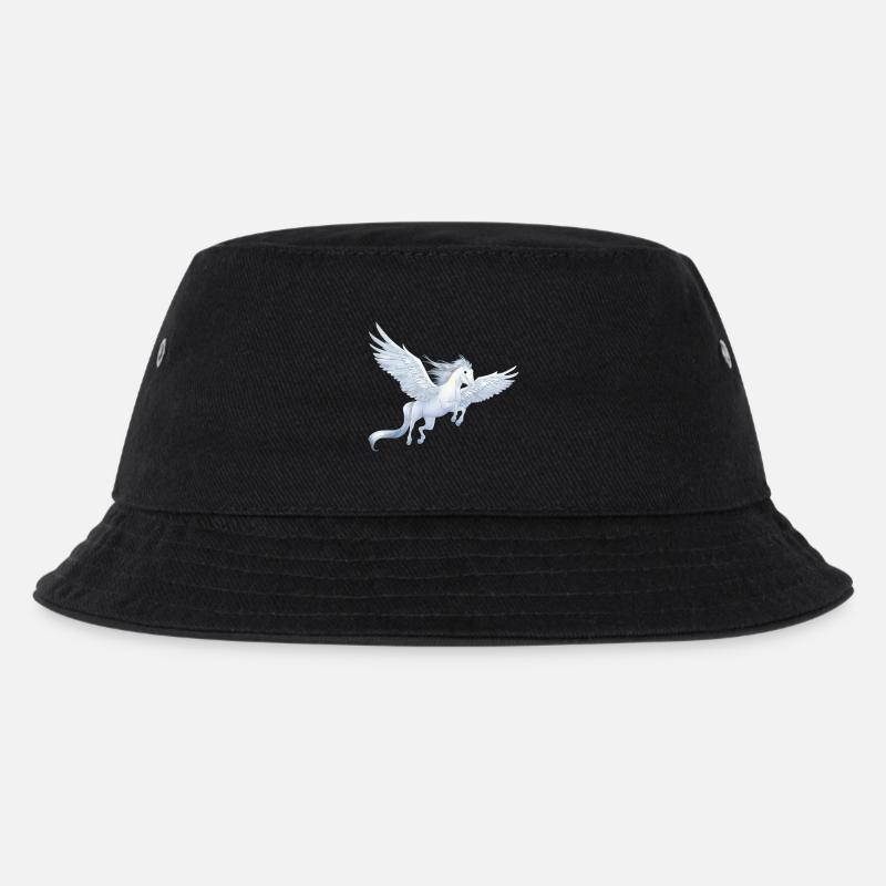 Pegasus 8 - Kinder Bucket Hat - Schwarz