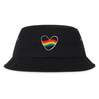 Coeur arc-en-ciel | Idée de cadeau | LGBT - Bob Enfant - noir - Devant