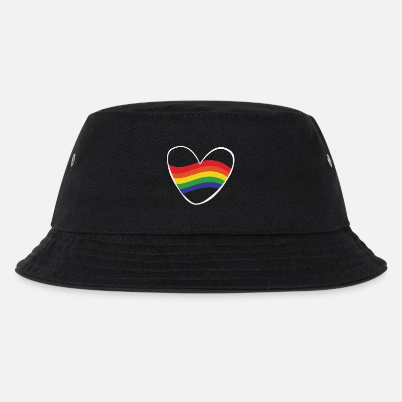 Coeur arc-en-ciel | Idée de cadeau | LGBT - Bob Enfant - noir