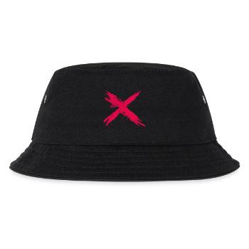 Splash Cross rot - Kinder Bucket Hat - Schwarz - Vorne