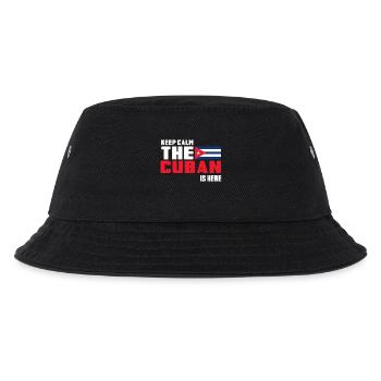 Keep Calm The Cuban is Here Kuba - Kinder Bucket Hat - Schwarz - Vorne