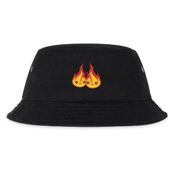2 friends team couple love couples in love sat - Kids’ Bucket Hat - black - Front