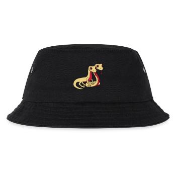 paar 2 freunde team paerchen liebe gesicht schlang - Kinder Bucket Hat - Schwarz - Vorne