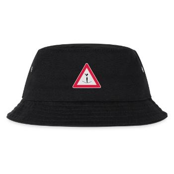 Vorsicht hier geht es hoch hinaus! - Kinder Bucket Hat - Schwarz - Vorne