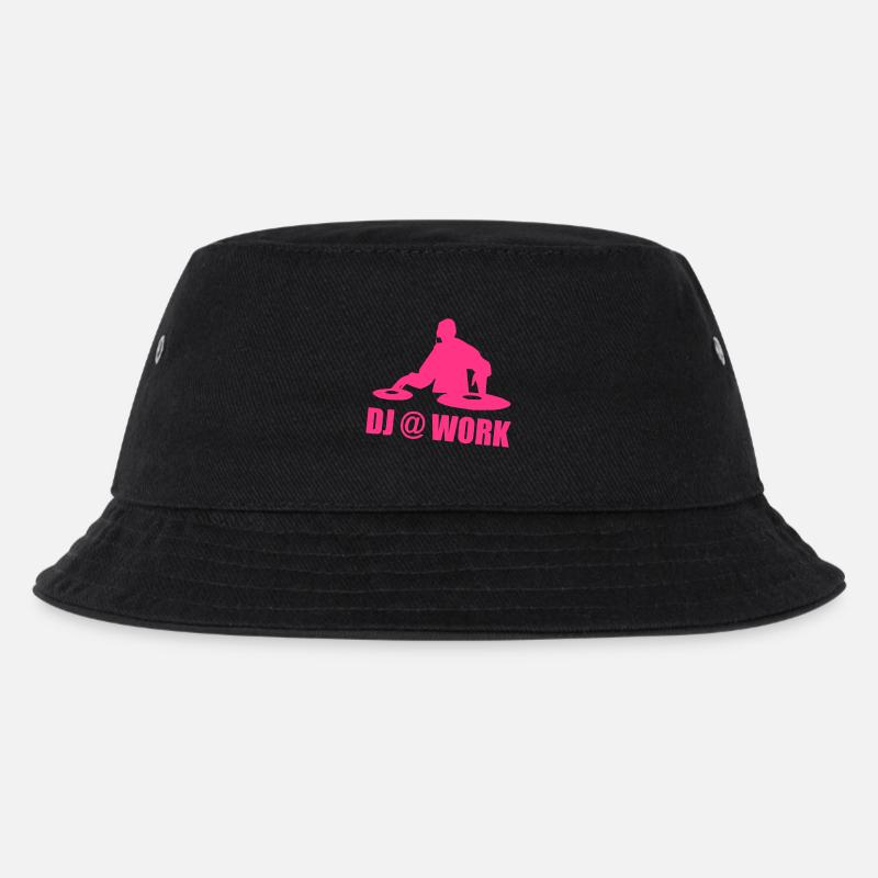 DJ @ Work - Kids’ Bucket Hat - black
