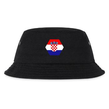 Losange Croatie patrie amour cadeau rétro - Bob Enfant - noir - Devant
