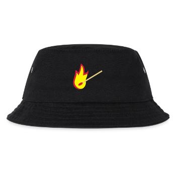 fire - Kids’ Bucket Hat - black - Front