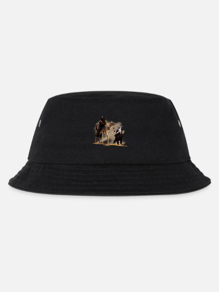 Beduin mit Kamel - Kinder Bucket Hat - Schwarz