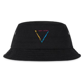 buntes dreieck rahmen umrandung dekorativ cool des - Kinder Bucket Hat - Schwarz - Vorne