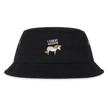 I Sweat Rainbow | Cool Unicorn Retro Vintage Style - Bob Enfant - noir - Devant