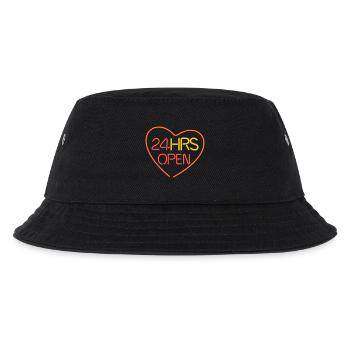 neon open heart - Bob Enfant - noir - Devant