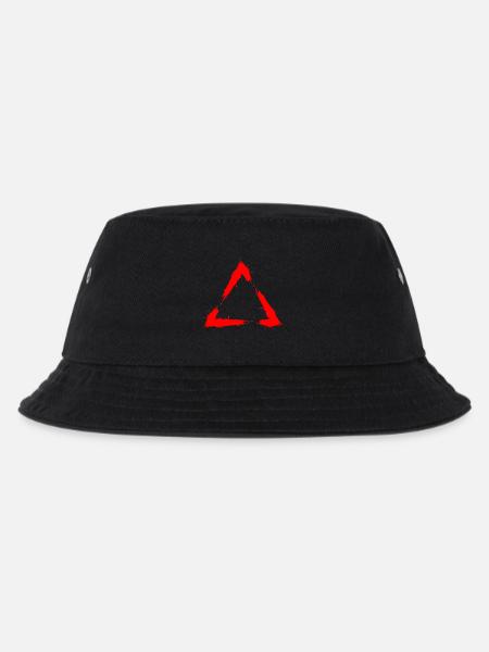 Symbol Dreieck Bürste Design Neu Rot - Kinder Bucket Hat - Schwarz