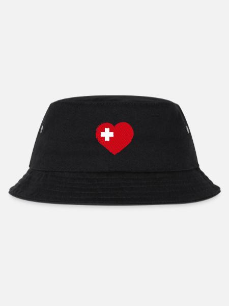 Suisse - Suisse - Cœur - Drapeau - Armoiries - Bob Enfant - noir