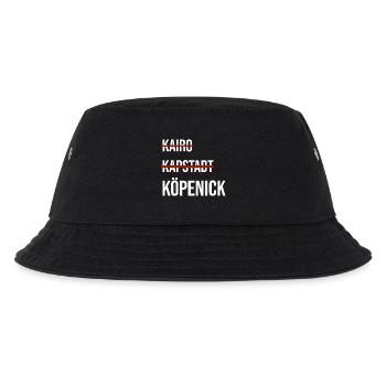 Grafik mit Köpenick - Kinder Bucket Hat - Schwarz - Vorne