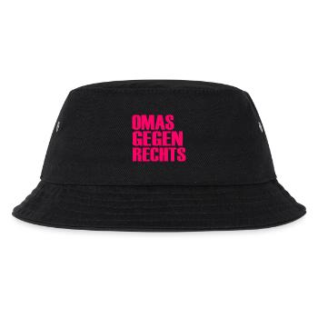 Omas gegen rechts - Kinder Bucket Hat - Schwarz - Vorne