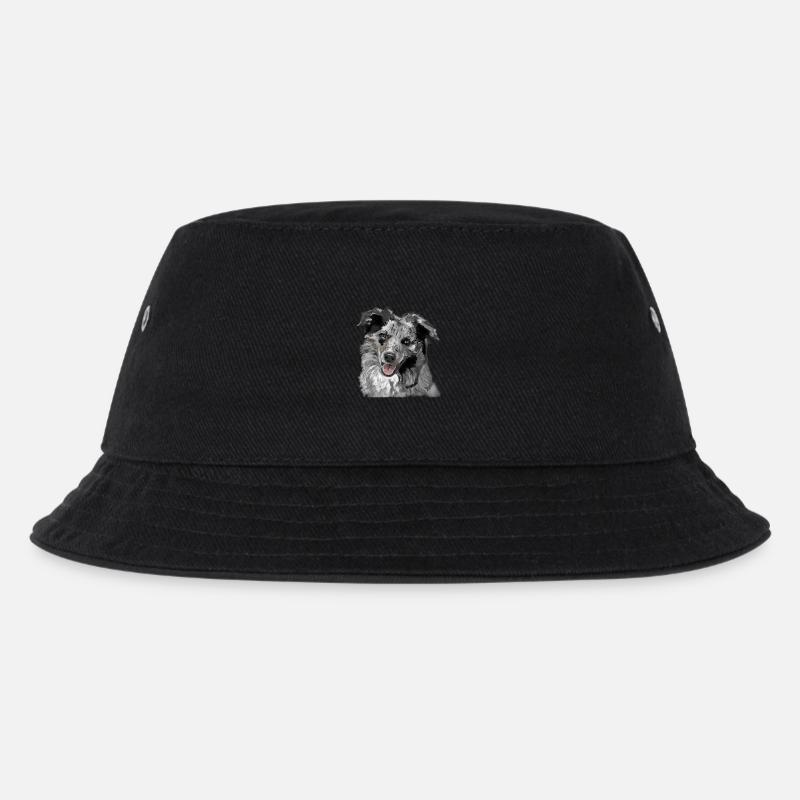 Australian Shepherd - Kinder Bucket Hat - Schwarz