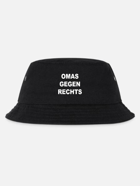 omas gegen rechts - Kinder Bucket Hat - Schwarz
