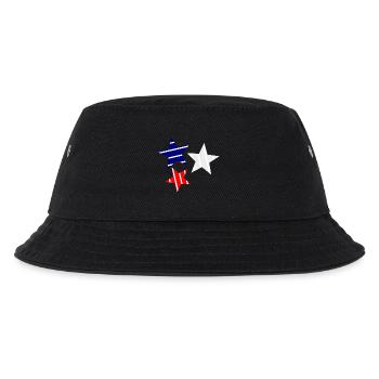 STERN. STERNE. STERN. STERNE. FEST. JAHRESTAG - Kinder Bucket Hat - Schwarz - Vorne