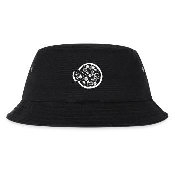 pizza pizzaria Restaurant Bar Essen Illustration - Kinder Bucket Hat - Schwarz - Vorne