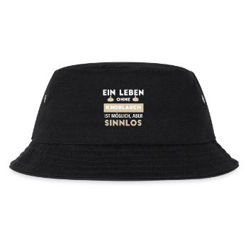 Ein Leben Ohne Knoblauch Ist Möglich, Aber Sinnlos - Kinder Bucket Hat - Schwarz - Vorne