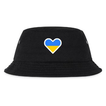 Ukraine - Kinder Bucket Hat - Schwarz - Vorne