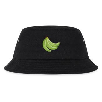 quatre bananes non mûres vert vif - Bob Enfant - noir - Devant