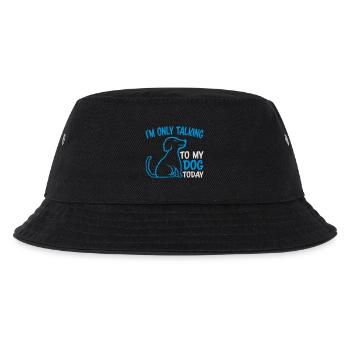only talking to dog - Kids’ Bucket Hat - black - Front