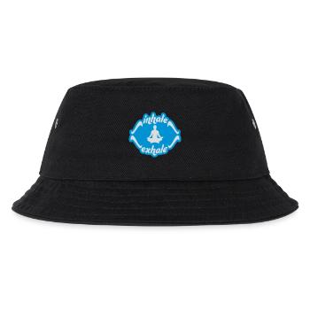 inhale exhale yoga Zitat - Kinder Bucket Hat - Schwarz - Vorne