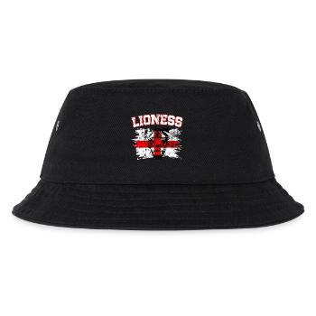 England National Soccer Team Country Flag Football - Kids’ Bucket Hat - black - Front