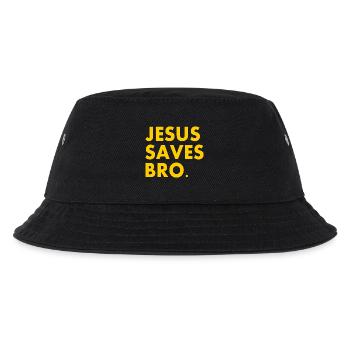 Jesus saves bro - Kinder Bucket Hat - Schwarz - Vorne