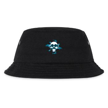 Schädel & Tauchen - Kinder Bucket Hat - Schwarz - Vorne