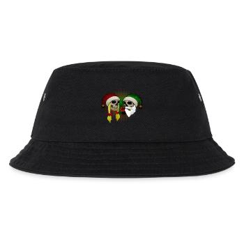Crâne Femme Homme Noël Rose Bonnet - Bob Enfant - noir - Devant