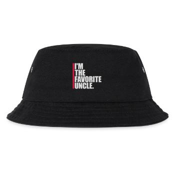 im the favorite uncle - Kinder Bucket Hat - Schwarz - Vorne