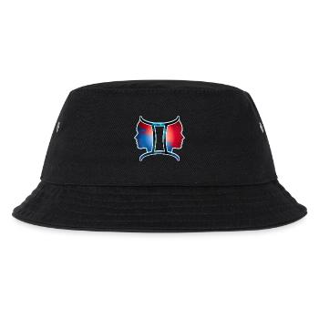 Tierkreiszeichen | Zwillingszeichen - Kinder Bucket Hat - Schwarz - Vorne