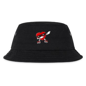 Dabbing Heart Valentine's Day - Kids’ Bucket Hat - black - Front