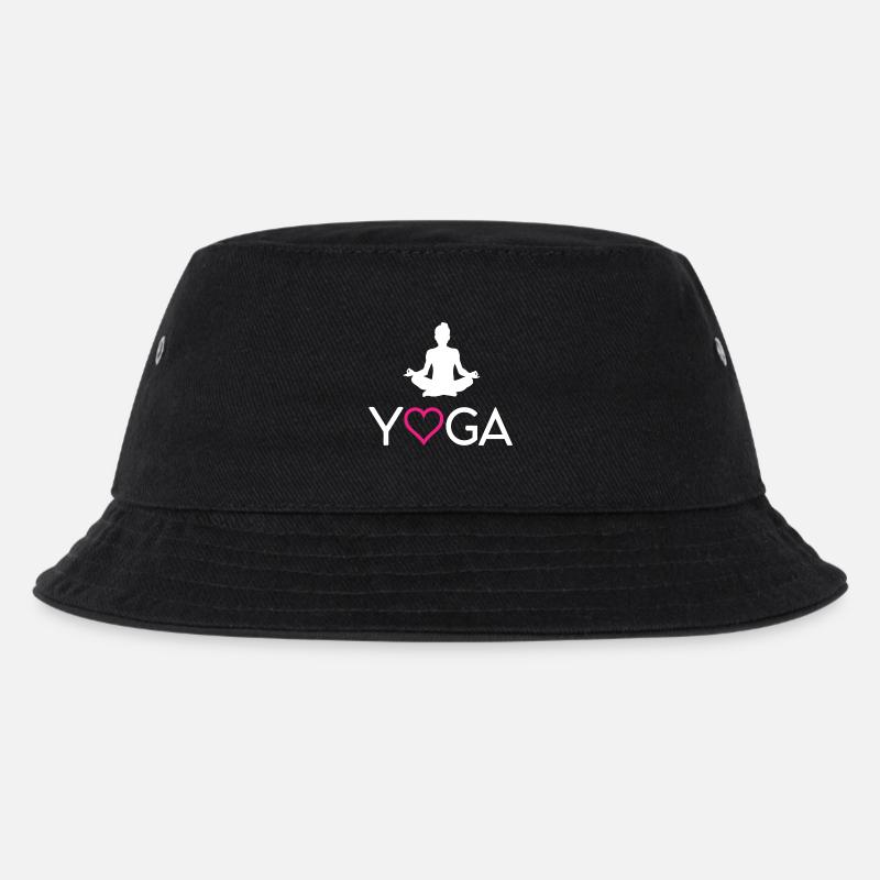 Yoga - Kids’ Bucket Hat - black