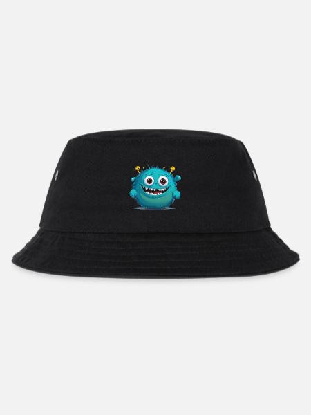 kleines blaues Monster - Kinder Bucket Hat - Schwarz