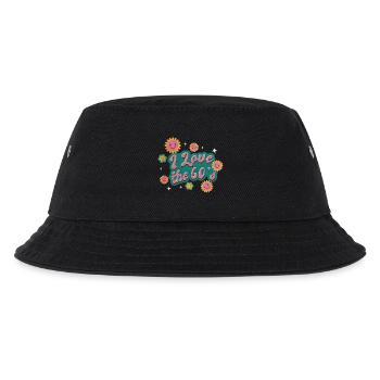 Ich liebe die 60er Jahre - Kinder Bucket Hat - Schwarz - Vorne