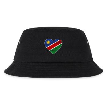 Namibia flag heart used - Kids’ Bucket Hat - black - Front