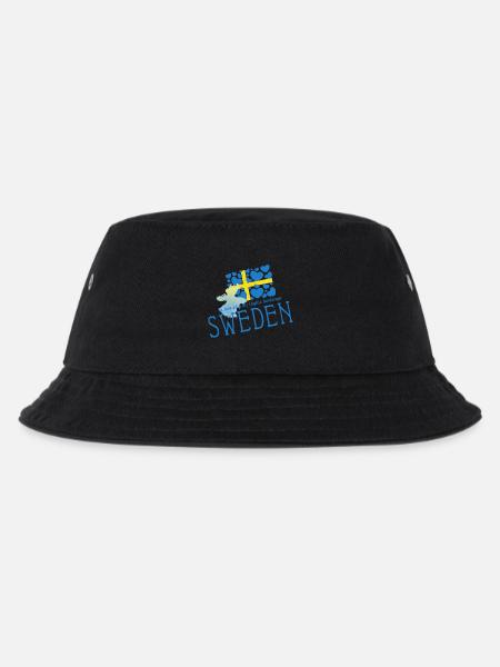 Schweden Sverige Sweden - Kinder Bucket Hat - Schwarz