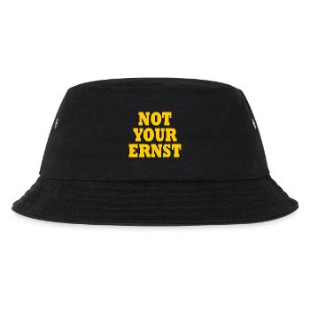 Not your ernst - Kinder Bucket Hat - Schwarz - Vorne
