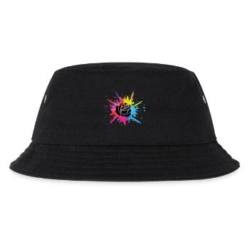 Fleur noire et explosion multicolore - Bob Enfant - noir - Devant